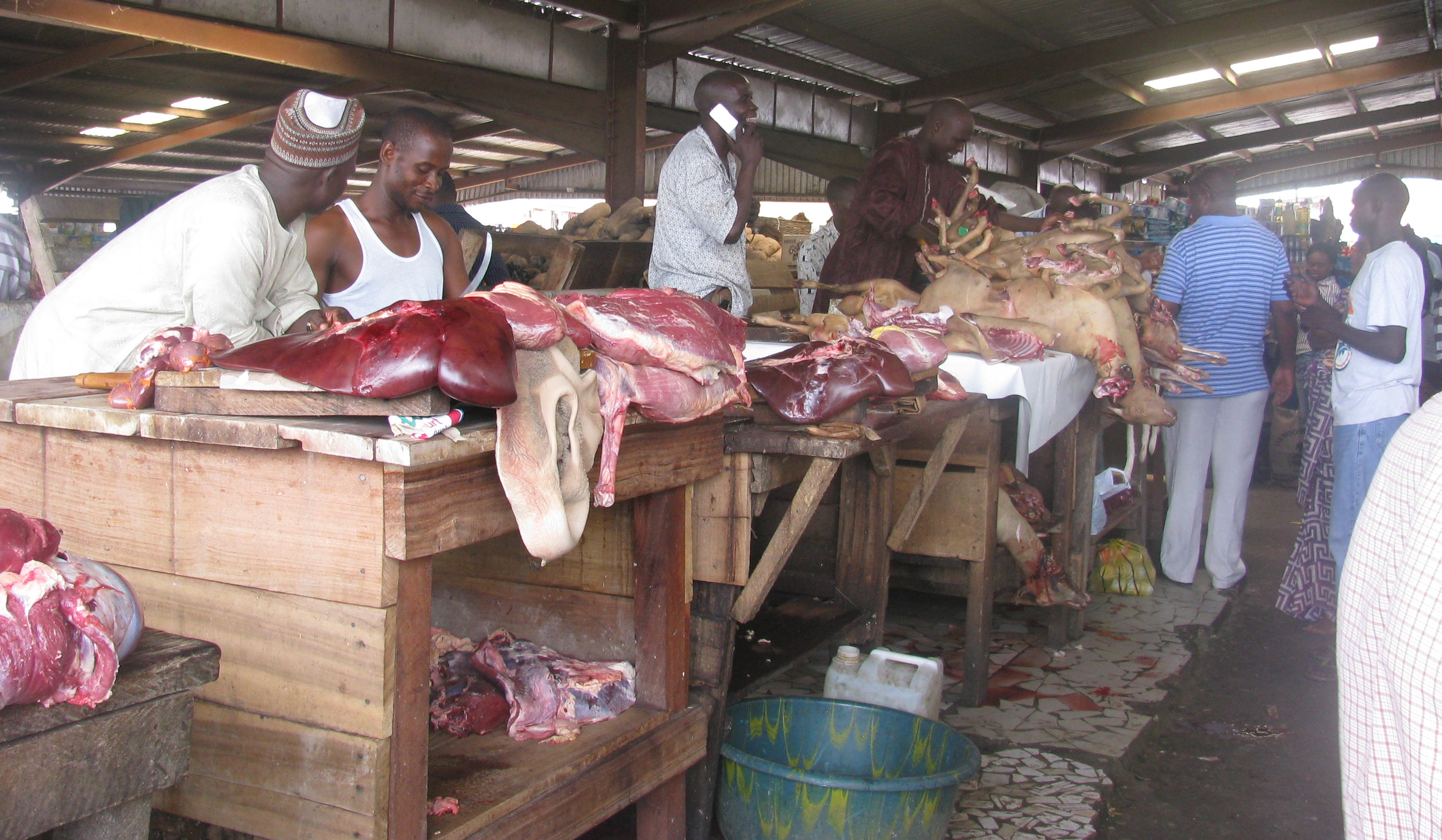 Image result for Butchers in Meat Market in Abuja