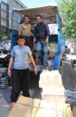Loading a truck, Iran