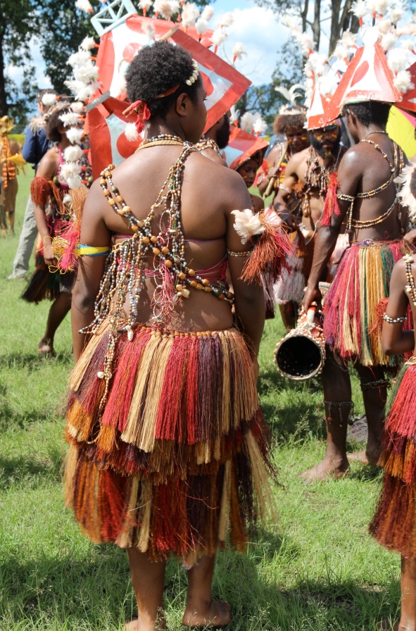 Goroka Show, colourful skirt, 2014
