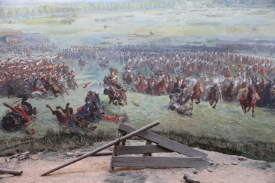 Waterloo battle scene