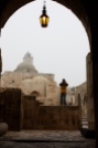 Aleppo citadel with lamp