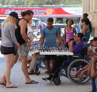 Selling sunglasses in Cuba