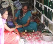 Selling bangles, India