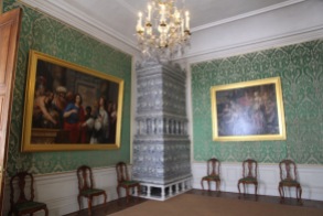 Rundāle Palace, room in green