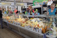 Riga market, cheese