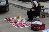 Selling souvenirs, China