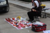 Selling souvenirs, China