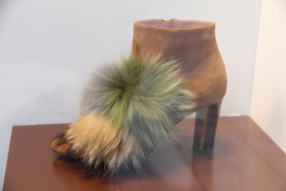 Shoes with fur