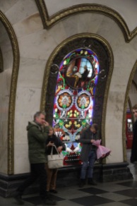 Mosaic at Novoslobodskaya station, Moscow