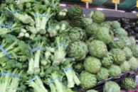 Broccoli and artichokes