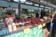 Roadside market, cherries