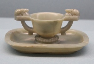 Jade cup and saucer