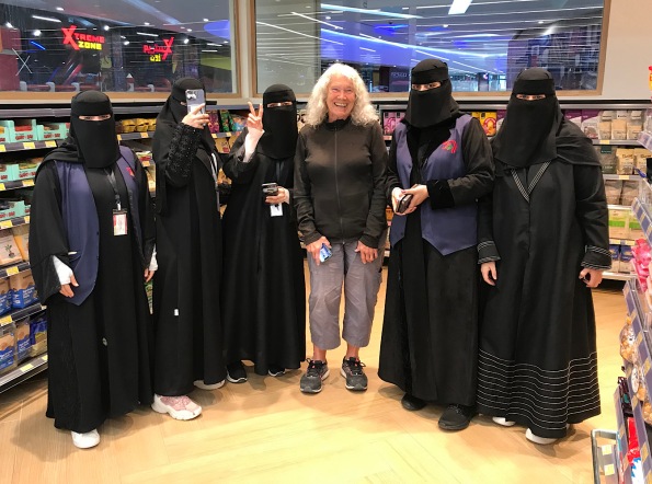 With Saudi women